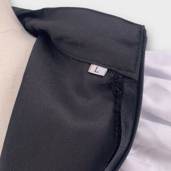 Anime French Maid Apron Lolita Cosplay Costume Furry Cat Ear Gloves Bow Socks L - Picture 8 of 10